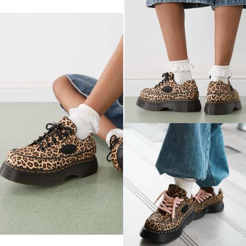 Dr. Martens Leopard Print Ankle Boots